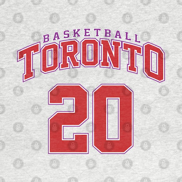 Toronto Basketball - Player Number 20 by Cemploex_Art